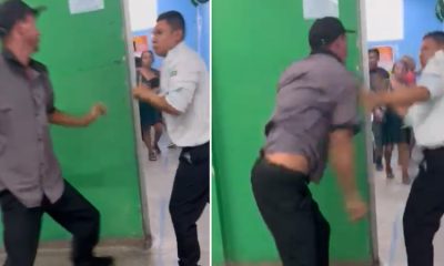 Vídeo : Segurança sai no soco com pai de paciente em SPA de Manaus