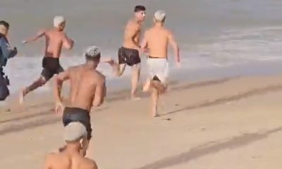 Vídeo : Super Sayajins de plantão pegam ladrão que tava roubando em praia!