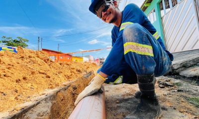 70% das obras de esgoto do Campo Dourado já estão concluídas e já geram impactos positivos para mais de 20 mil pessoas da zona Norte! / Foto : Divulgação