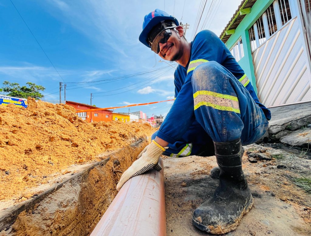 70% das obras de esgoto do Campo Dourado já estão concluídas e já geram impactos positivos para mais de 20 mil pessoas da zona Norte! / Foto : Divulgação
