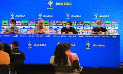 Governador Wilson Lima e representantes da CBF vistoriam a Arena da Amazônia para o jogo entre Brasil e Uruguai