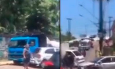Grave acidente na Avenida Laguna deixa vítimas feridas! Veja o vídeo do caos!