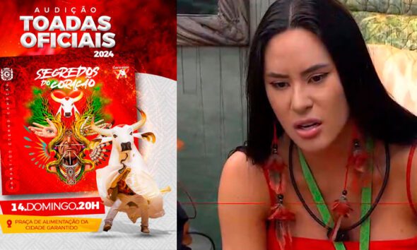 Com a Cunhã-Poranga no paredão do BBB24, Boi Bumbá Garantido divulgará as faixas no Domingo às 20h