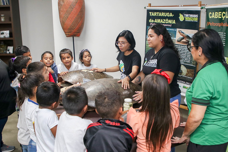 Prefeitura de Manaus realiza ‘Circuito Ambiental’ com escola da zona rural / Foto - Eliton Santos/ Semed