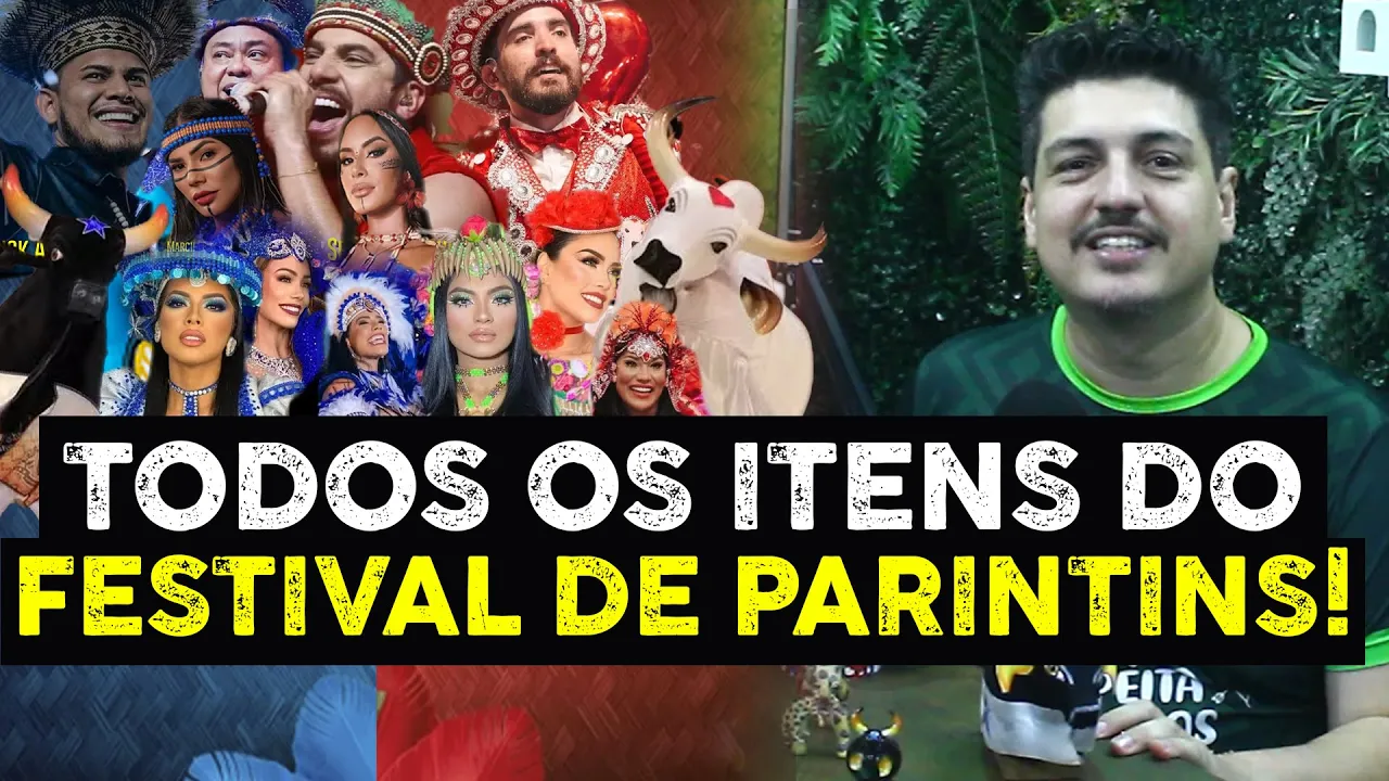 Conheça todos os 21 itens do Caprichoso e Garantido que disputarão o Festival de Parintins 2024!