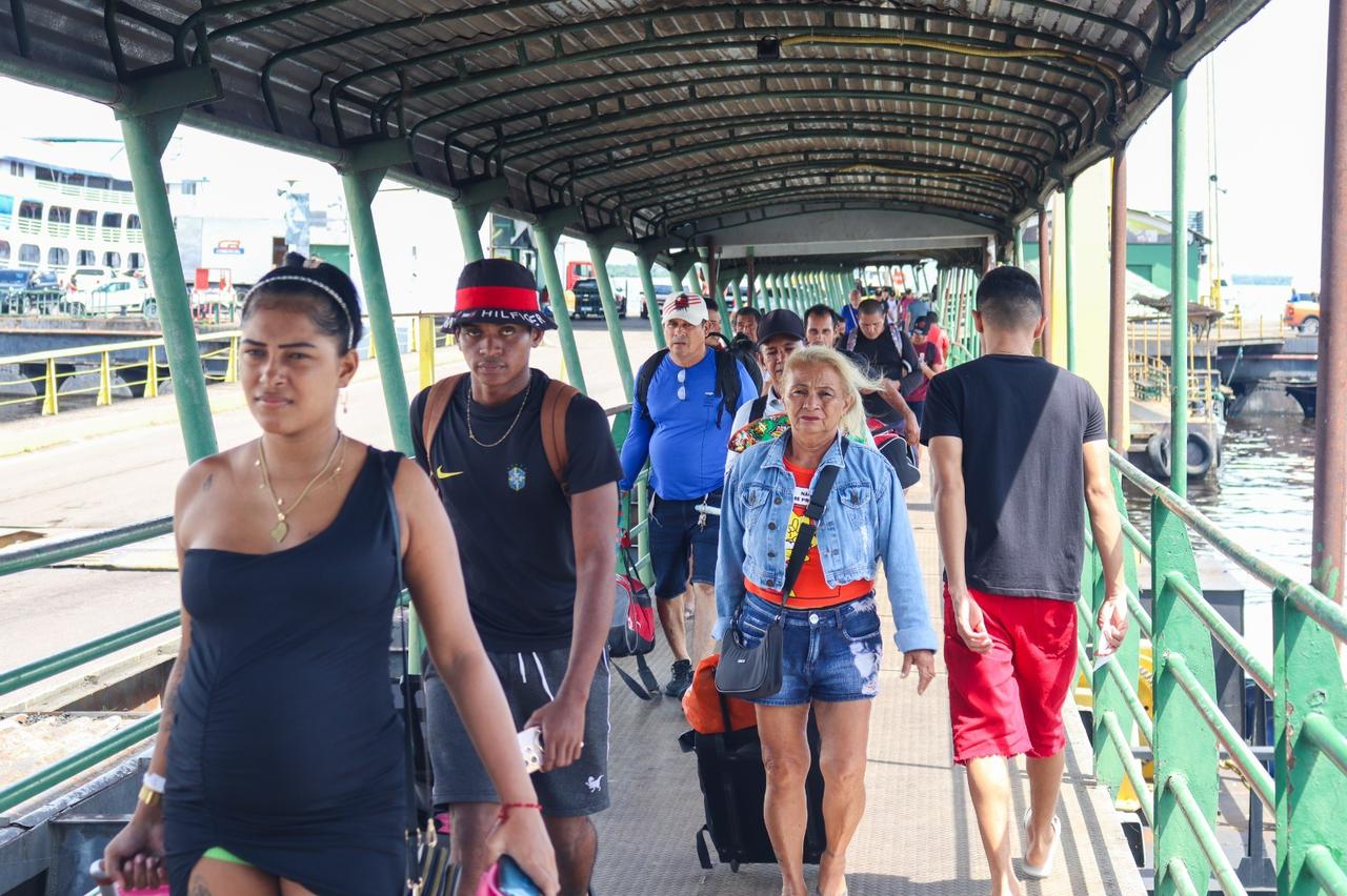 Festival de Parintins 2024: Estimativa é que cheguem 95 mil visitantes a Parintins por meio de embarcações!/ Foto: Herlam Glória / Arsepam