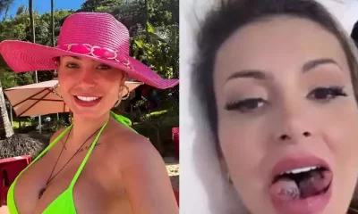 Andressa Urach realiza cirurgia para ter 'Língua de Cobra' e choca internautas, confira o vídeo: