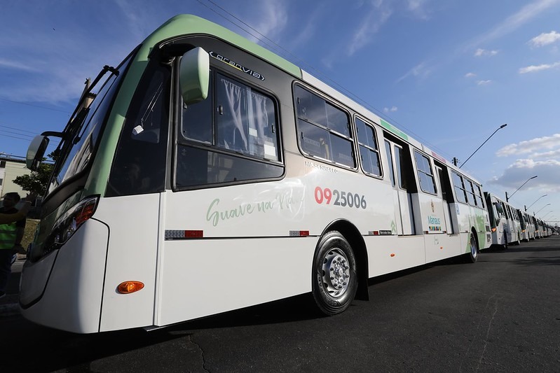 Novos ônibus sustentáveis em Manaus / Foto – Clóvis Miranda / Semcom