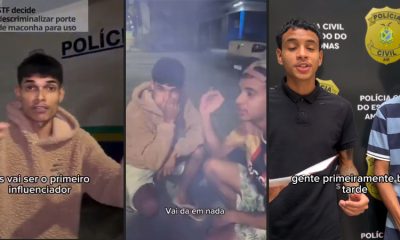 Influencers de Manaus que gravaram vídeo fumando "m4c0nh4" na frente de Delegacia em Manaus postam vídeo de desculpas! Confira!