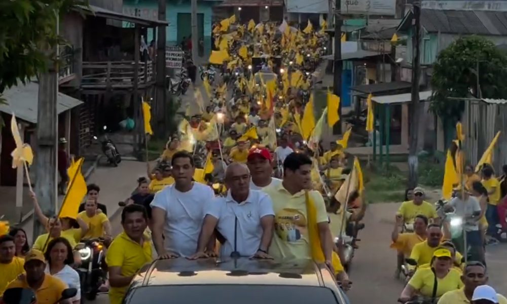 “Buzinaço” de Sérgio Mazzini foi a maior manifestação popular já realizada na cidade de Maués / Foto: Divulgação