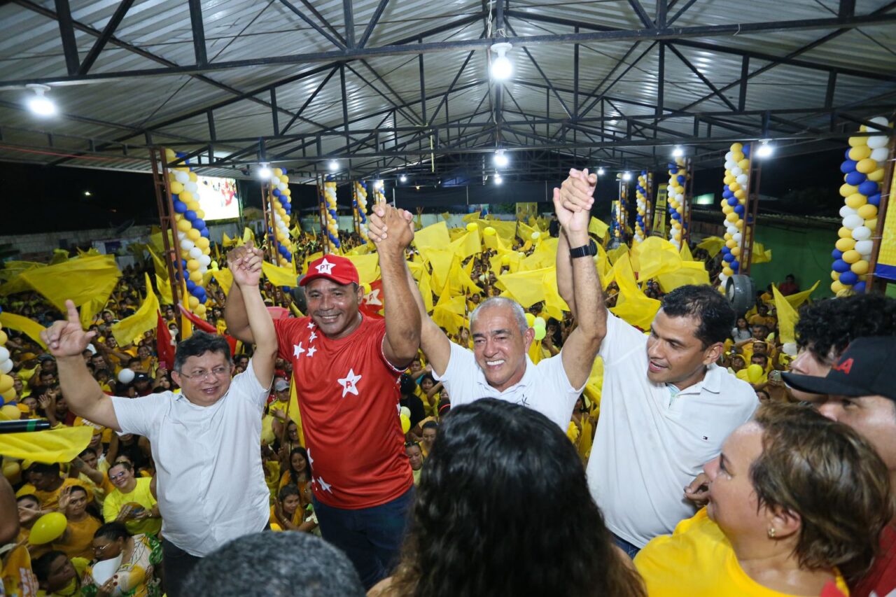 Em Maués, Sérgio Mazzini e Lulinha / Foto : Divulgação