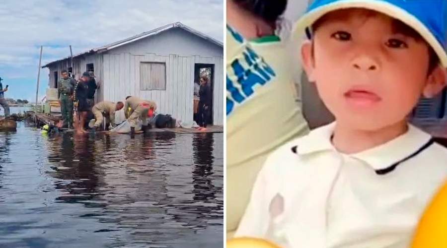 Menino de 2 anos morre afogado após cair de flutuante em Coari; corpo é encontrado. Veja vídeo!