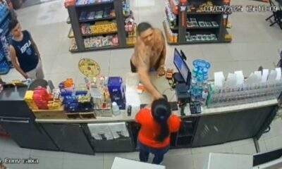 Homem embriagado agride funcionária de conveniência e briga com cliente na Zona Norte de Manaus; VEJA VÍDEO