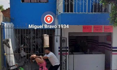 Veículo do Google Maps capturou uma briga entre um homem e uma mulher nas ruas de Guadalajara, Jalisco. / Foto : Divulgação