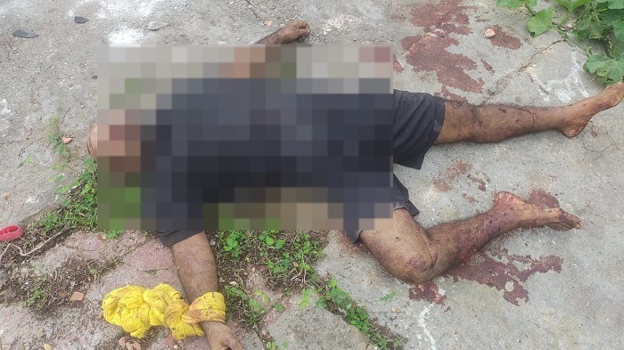 Homem é encontrado sem vida e com sinais de tortura em terreno baldio no bairro Flores / Foto : Divulgação