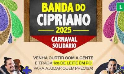 Bar do Cipriano terá Carnaval Solidário neste sábado, dia 22 de fevereiro