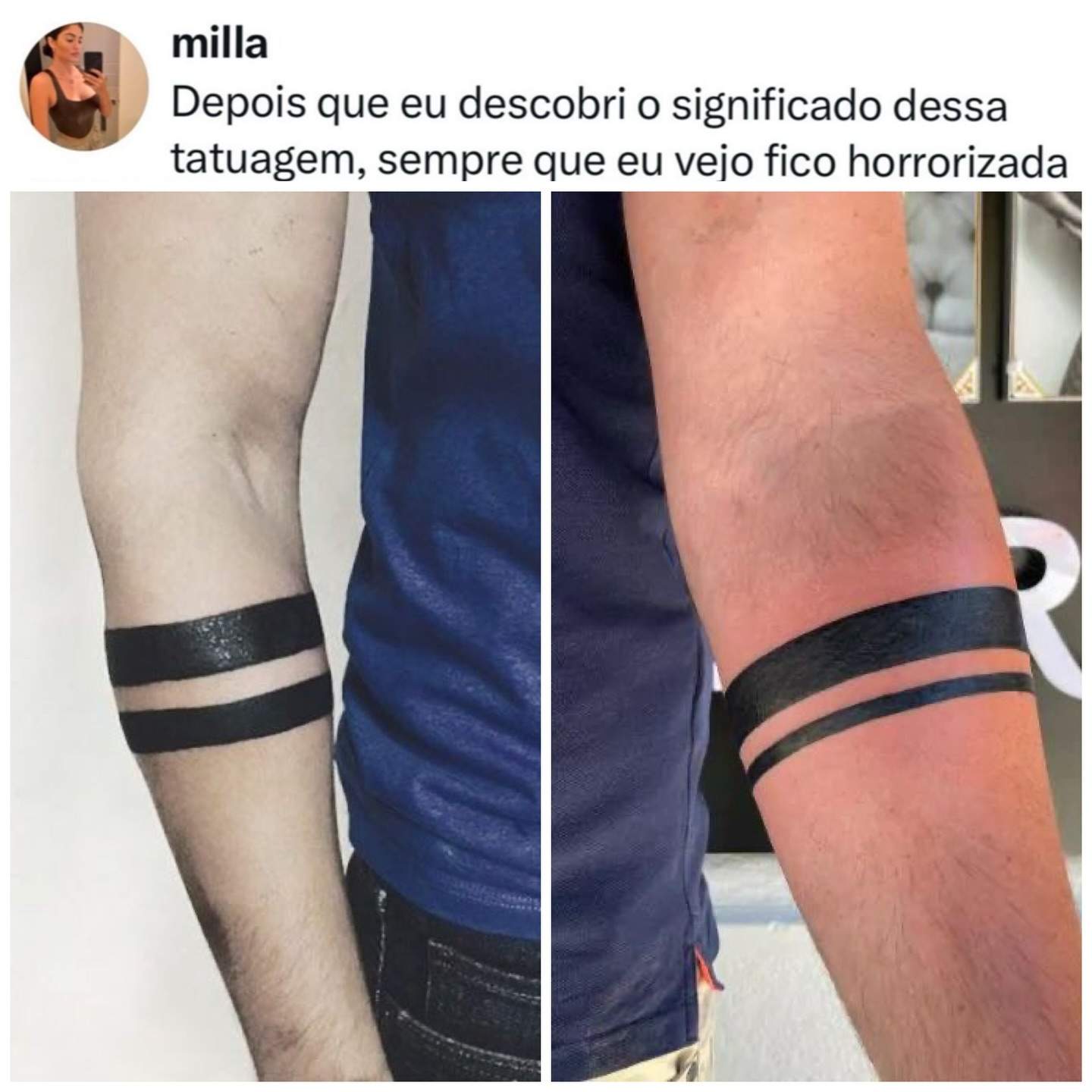 Descubra o significado da tatuagem com linhas finas e grossas!