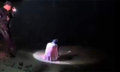 VÍDEO: Mulher de branco sentada na Praia da Ponta Negra intriga internautas em Manaus