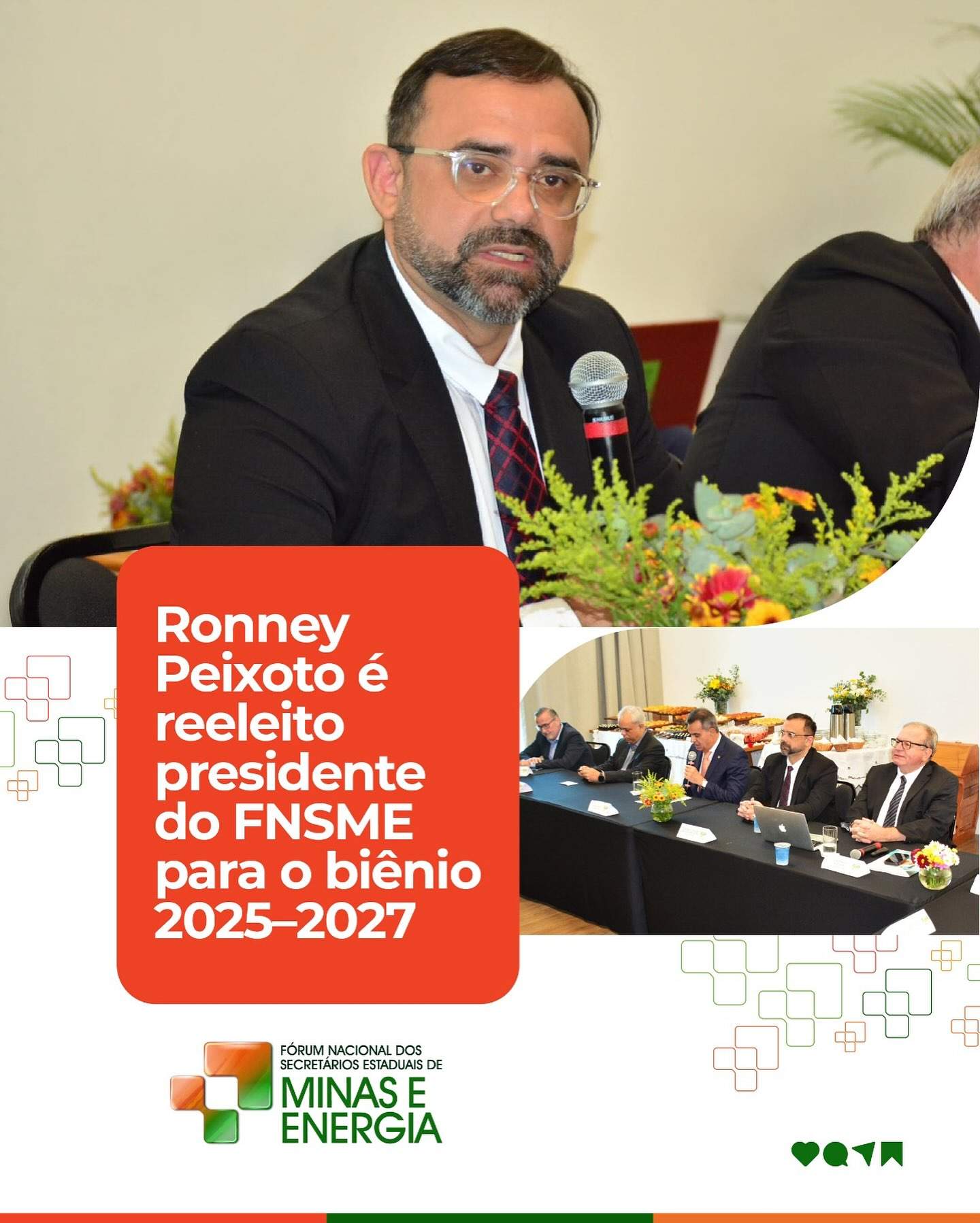 Ronney Peixoto, secretário de Energia e Mineração do Amazonas, é reeleito à presidência do Fórum Nacional de Secretários de Minas e Energia