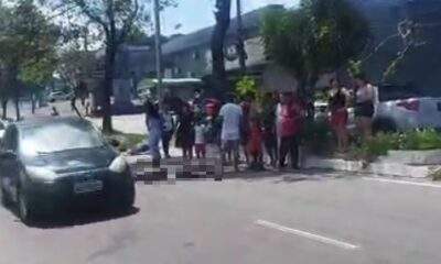 Vídeo mostra últimos momentos de vítima na avenida Rodrigo Otávio, bairro Japiim