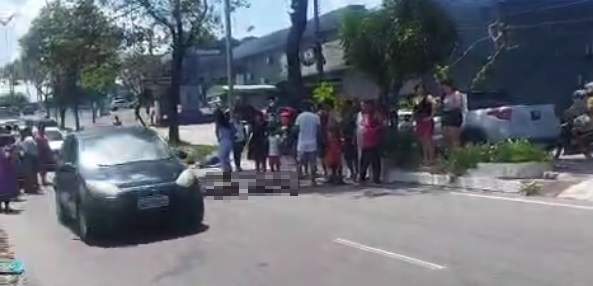 Vídeo mostra últimos momentos de vítima na avenida Rodrigo Otávio, bairro Japiim