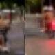 Vídeo mostra mulher seminua empinando moto em via pública em Manaus