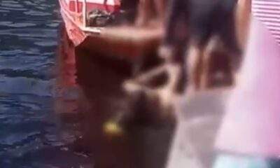 Vídeo mostra resgate de corpo de adolescente de 13 anos morto após levar choque em balsa