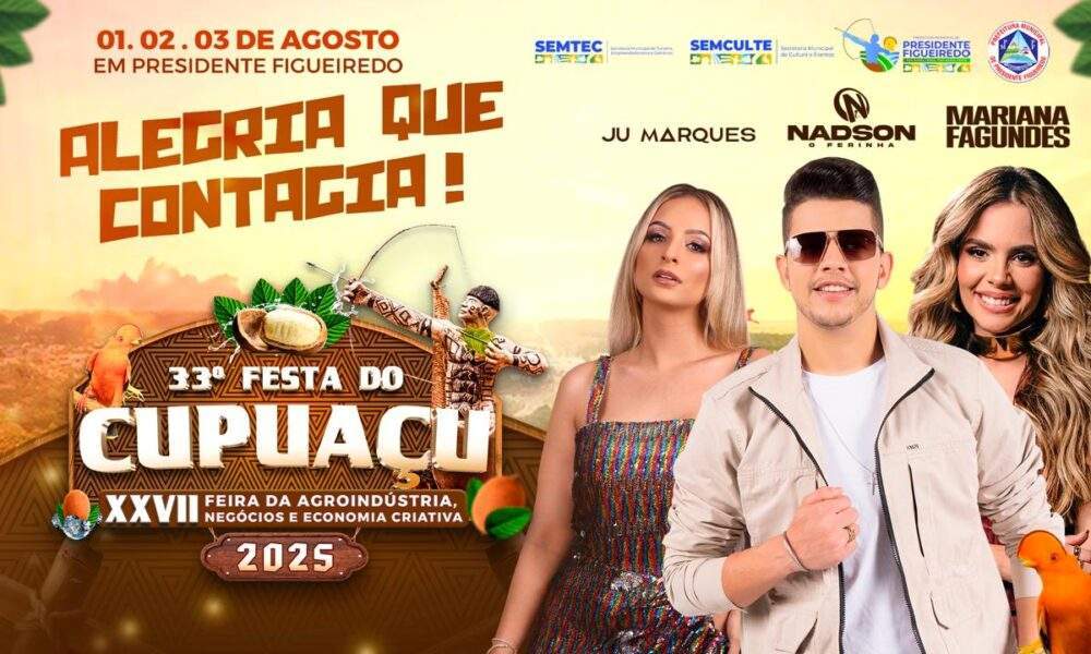 Confira a programação da 33ª Festa do Cupuaçu, em Presidente Figueiredo / Foto : Divulgação