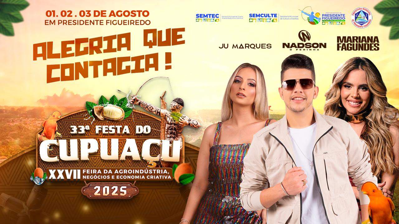 Confira a programação da 33ª Festa do Cupuaçu, em Presidente Figueiredo / Foto : Divulgação