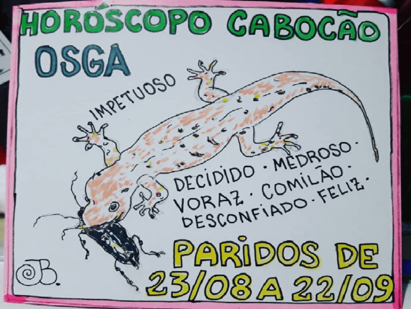 Horóscopo Cabocão - Osga