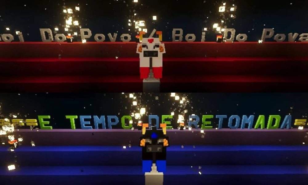 Jogador recria o Bumbódromo de Parintins no Minecraft e conquista a web com homenagem à cultura amazônica