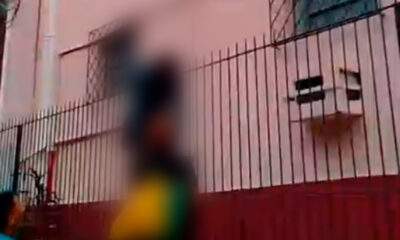 Tentativa de furto termina com ladrão empalado em cerca da Paróquia Nossa Senhora dos Remédios. Vídeo aterrorizante!