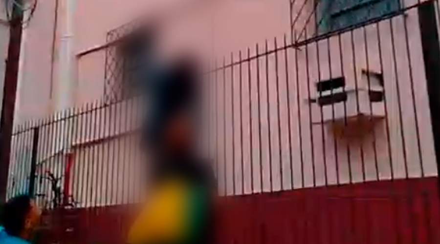 Tentativa de furto termina com ladrão empalado em cerca da Paróquia Nossa Senhora dos Remédios. Vídeo aterrorizante!
