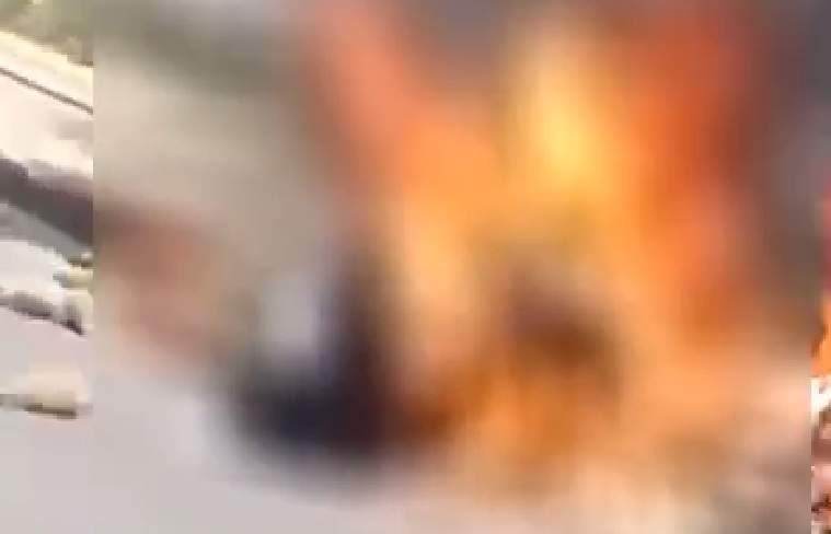 Vídeo: Homem morre carbonizado em acidente no Distrito Industrial de Manaus