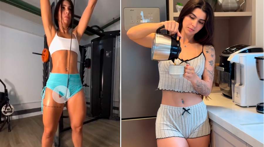 Dona da “pepeka mais bonita do Brasil” mostra treino ousado na academia. Veja o vídeo!