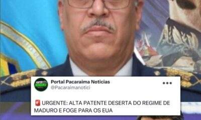 O Major-General Pedro Rafael Suárez Caballero, chefe de recursos humanos da Força Aérea da Venezuela, desertou do regime de Nicolás Maduro e se encontra atualmente nos Estados Unidos.