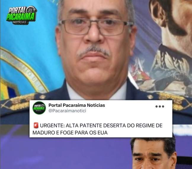 O Major-General Pedro Rafael Suárez Caballero, chefe de recursos humanos da Força Aérea da Venezuela, desertou do regime de Nicolás Maduro e se encontra atualmente nos Estados Unidos.