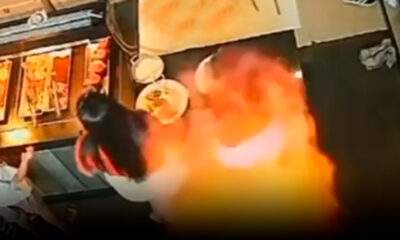Mulher tem corpo incendiado após fogareiro pegar fogo em restaurante de BH / Foto : Divulgação
