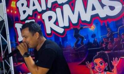 Venezuelano Ryan Vasquez faz apresentação marcante na primeira edição da Batalha de Rima no interior do Amazonas / Foto : Divulgação