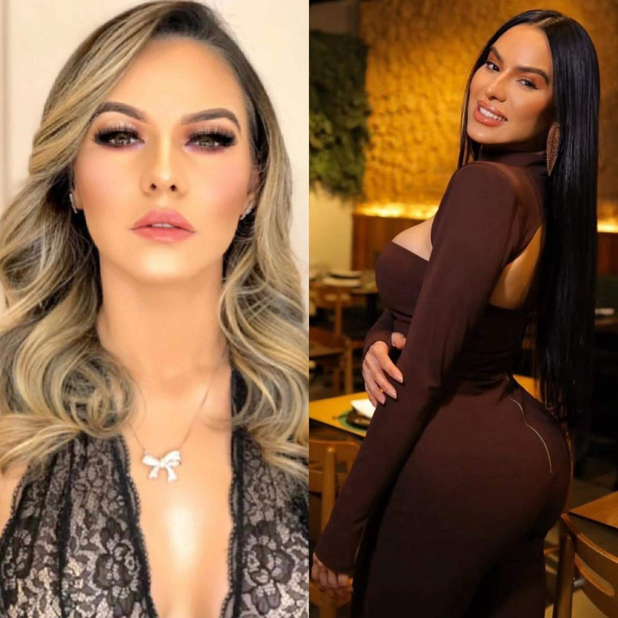 Tamires Assis antes e depois / foto : Reprodução Redes Sociais