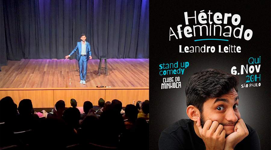 Humorista amazonense Leandro Leitte estreia show solo em São Paulo com “Hétero Afeminado” / Foto : Divulgação