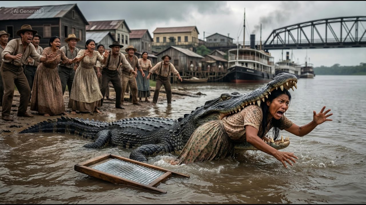 Jacaré da Neca: uma história sombria do Amazonas / Foto : Inteligência Artificial / No Amazonas é Assim