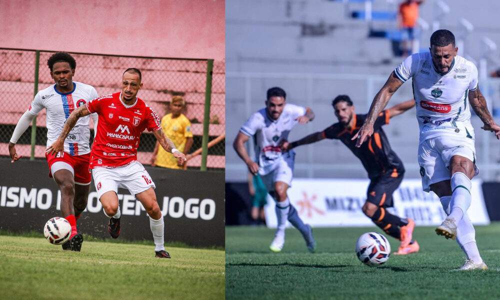 Princesa do Solimões e Manaus farão o duelo para saber quem encara o Nacional na semifinal do 1º turno do Amazonense / Créditos: Thiago Lemmus e Lucas Marinho