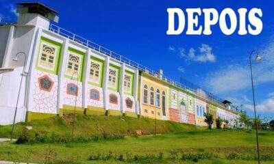 Artista Marius Bell transforma muro da Cadeia Pública de Manaus em mural que une arte, engenharia e memória urbana