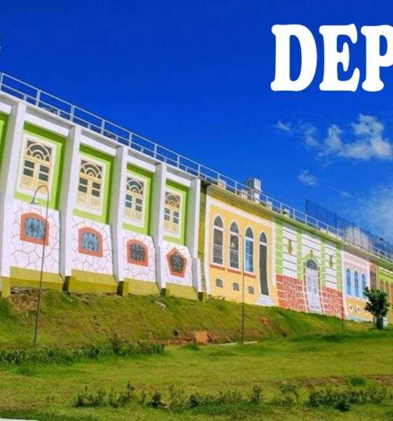 Artista Marius Bell transforma muro da Cadeia Pública de Manaus em mural que une arte, engenharia e memória urbana