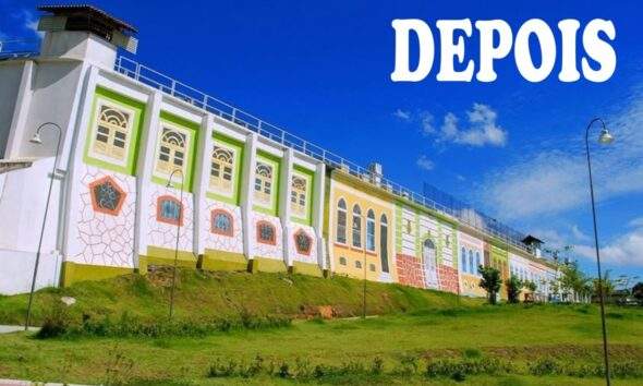 Artista Marius Bell transforma muro da Cadeia Pública de Manaus em mural que une arte, engenharia e memória urbana