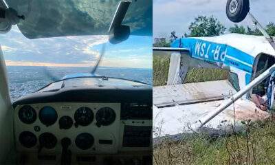 Tragédia no Aeroclube de Manaus: avião cai na manhã deste sábado e deixa uma pessoa morta / Foto : Divulgação
