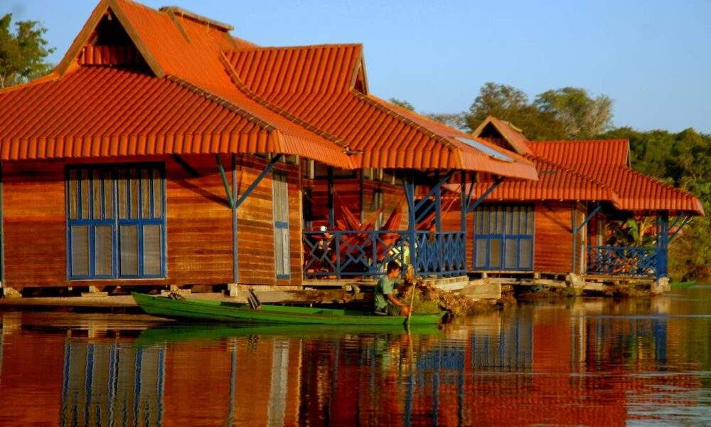 O Lodge Uacari tornou-se referência mundial em Turismo de Base Comunitária. / Foto : Eduardo Coelho