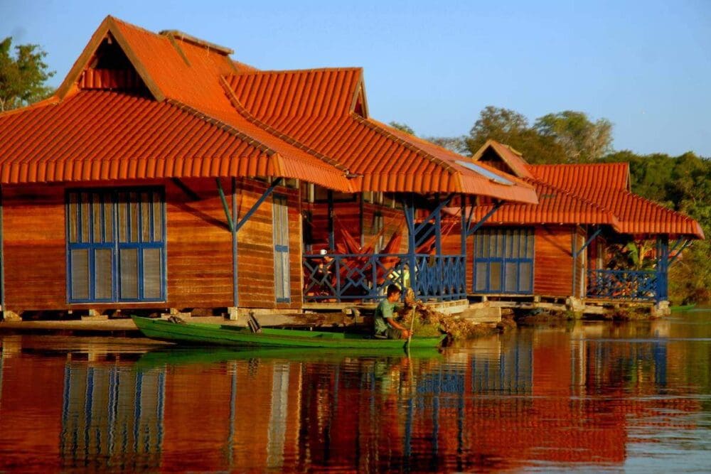 O Lodge Uacari tornou-se referência mundial em Turismo de Base Comunitária. / Foto : Eduardo Coelho