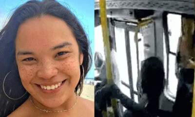 mulher cai de onibus apos janela se soltar